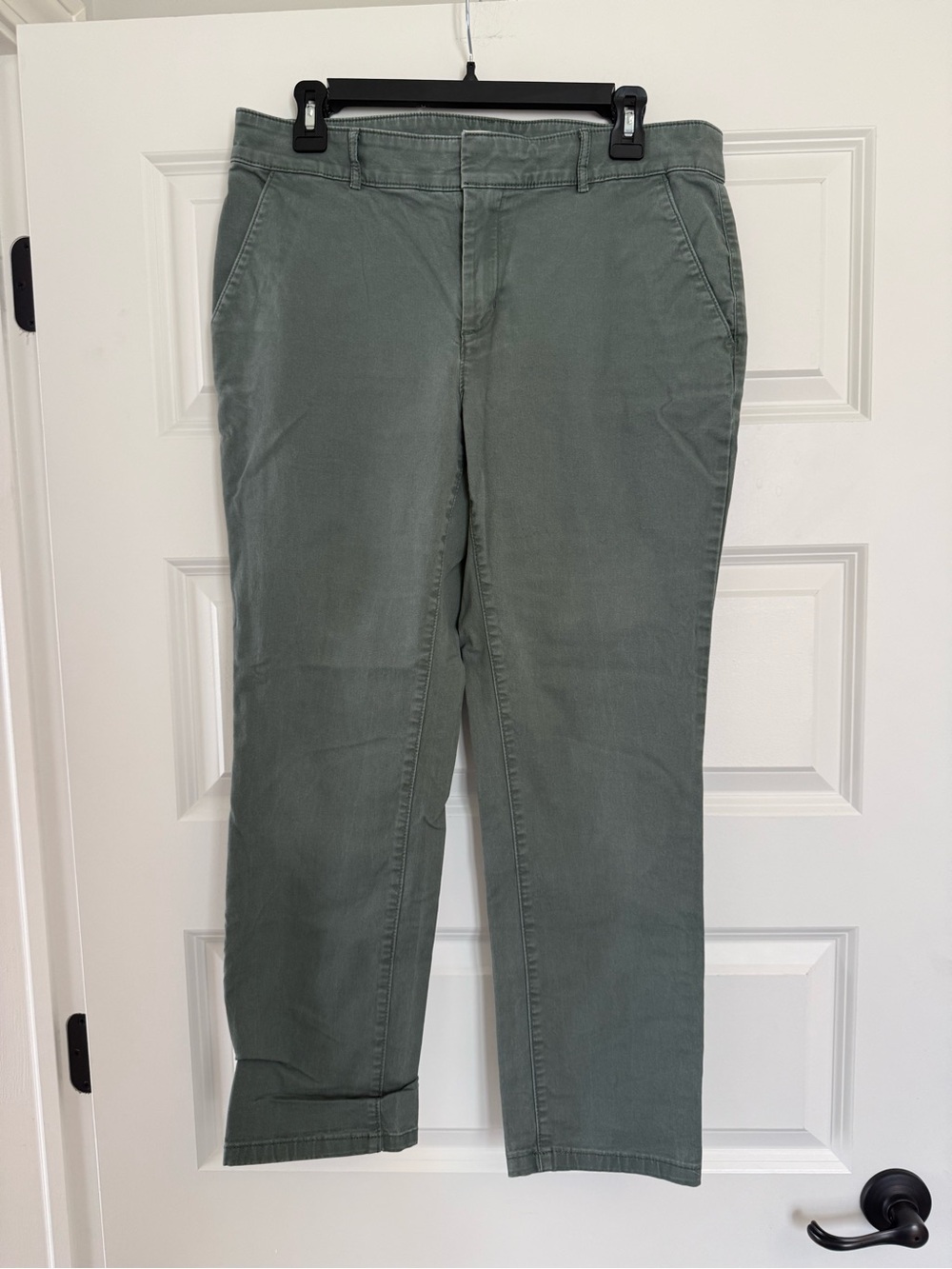 LOFT Green Chinos